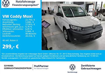 VW Caddy Volkswagen Maxi Cargo 2.0 TDI *AHK*NAVI*8-f. bereift*