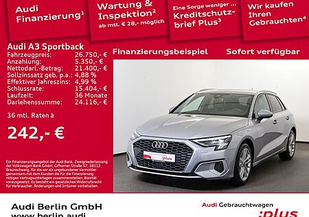Audi A3 Sportback Advanced 35 TDI S tr. PDC AHK LED