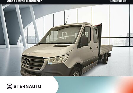 Mercedes-Benz Sprinter 317 Pritsche 43 DoKa Silber AHK Klima