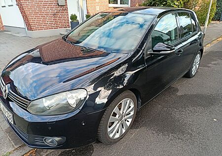 VW Golf Volkswagen 6 1.2 TSI Team schwarz