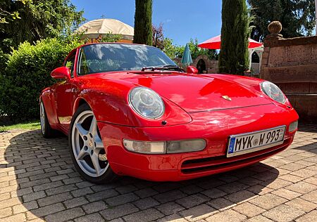 Porsche 993 Carrera 2 Coupé, Schalter, indischrot