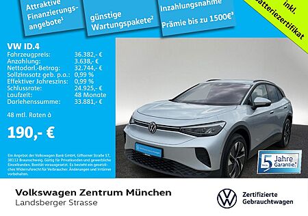 VW ID.4 Volkswagen Pro MOVE 210kW ACC CCS LED NaviPro Rear Vie