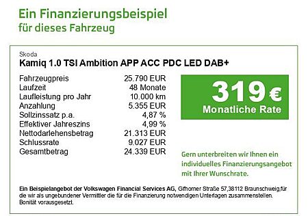 Skoda Kamiq 1.0 TSI Ambition APP ACC PDC LED DAB+