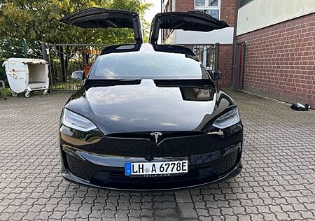 Tesla Model X Plaid AHK/schwarz/schwarz/6-Sitze/Yoke