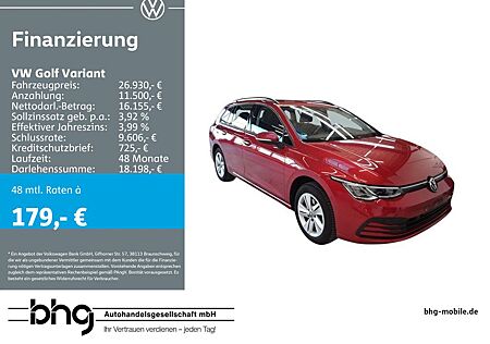 VW Golf Volkswagen Variant 1.5 TSI Life KAMERA STANDHEIZUNG AC