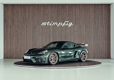 Porsche Cayman 718 GT4 RS, PTS Oakgreen, Weissach, MwSt.