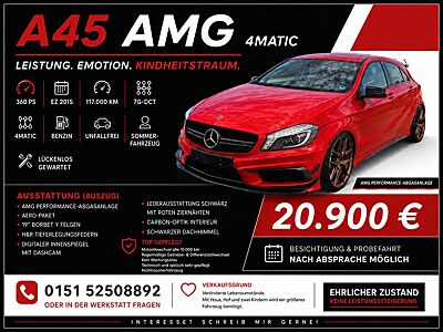 Mercedes-Benz A 45 AMG A 45 4MATIC AMG Sport (Line)