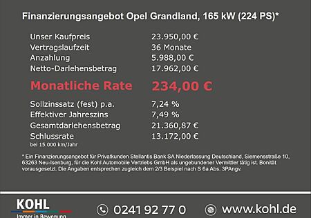 Opel Grandland X Grandland GS Plug-In-Hybrid 1.6 Turbo Navi Tempo