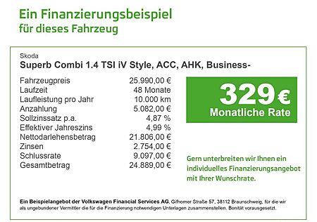 Skoda Superb Combi 1.4 TSI iV Style, ACC, AHK