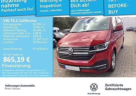 VW T6 California Volkswagen T6.1 California TDI Ocean 4M LED DSG Navi uvm