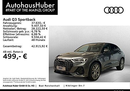 Audi Q3 Sportback 45 TFSI quattro S line Pano PDC SHZ