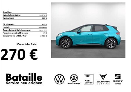 VW ID.3 Volkswagen Pro Performance StandHZG AHK Panorama Navi