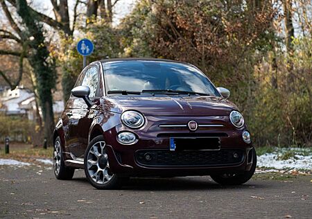 Fiat 500C Hybrid ROCKSTAR in Bordeaux/Schwarz