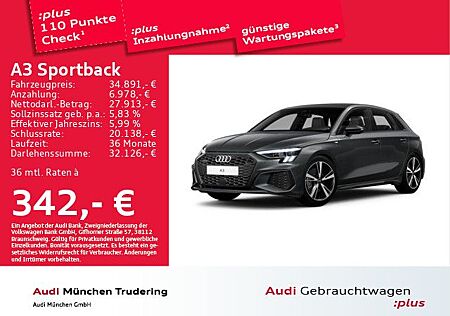 Audi A3 Sportback 40 TDI qu. S line Pano Matrix MMI+
