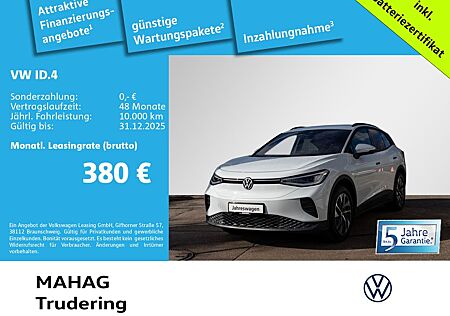 VW ID.4 Volkswagen Pro 210kW WärmePu CCS IQ.Light Navi ParkPil
