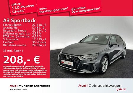 Audi A3 Sportback 40 TFSI e S tronic 2x S line AHK/Na