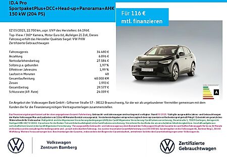 VW ID.4 Volkswagen Pro SportpaketPlus+DCC+Head-up+Panorama+AHK