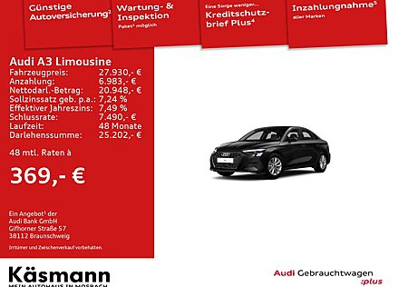 Audi A3 Limousine 35TFSI MATRIX NAV SHZ PDC TWA