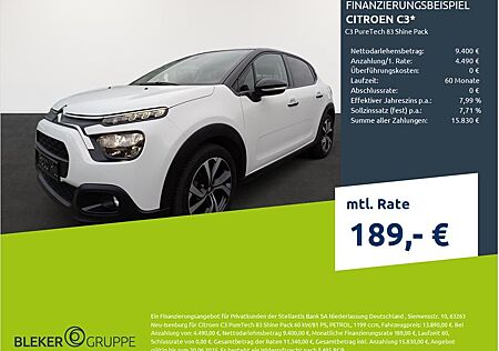 Citroën C3 PureTech 83 Shine Pack