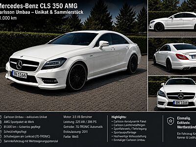 Mercedes-Benz CLS 350 AMG Carlsson UNIKAT TÜV 2028