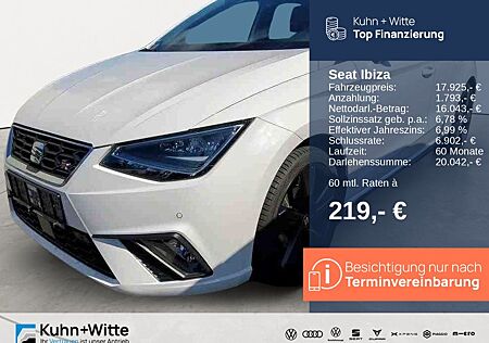 Seat Ibiza 1.0 TSI FR Black Edition *LED*RFK*Navi*App
