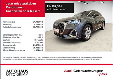 Audi Q3 Sportback 35 TFSI S line KLIMA NAVI