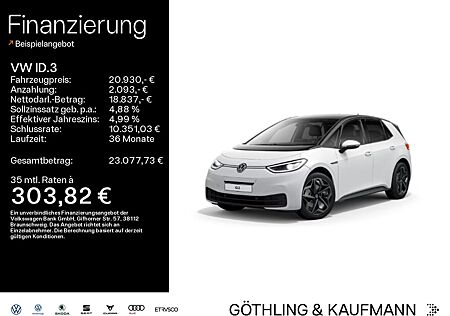 VW ID.3 Volkswagen Pro Business 107kW*NaviWärmepumpe*KAM*Matri