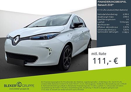 Renault ZOE R110 Life Limeted (Miet-Batterie)