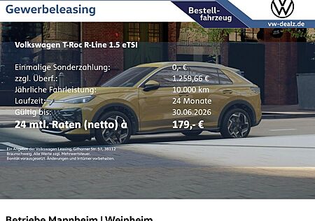 VW T-Roc Volkswagen R-Line 1.5 eTSI DSG KLima ALU LED DAB uvm.