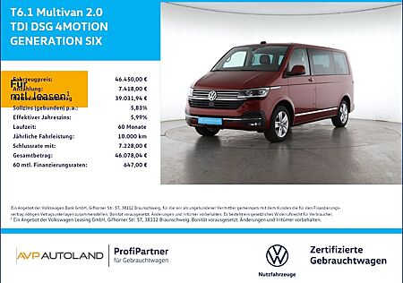 VW T6 Multivan Volkswagen T6.1 Multivan 2.0 TDI DSG 4MOTION GENERATION SIX