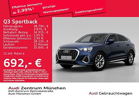 Audi Q3 Sportback 40 TFSI qu. S tronic 2x S line Virt