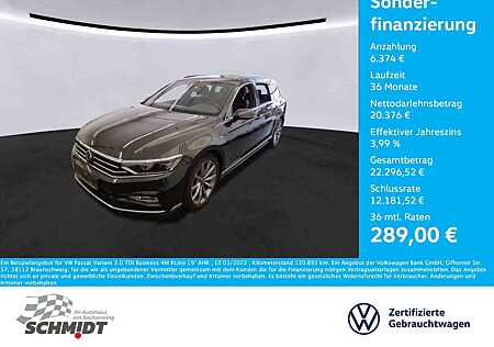 VW Passat Variant Volkswagen 2.0 TDI Business 4M RLine 19" AHK