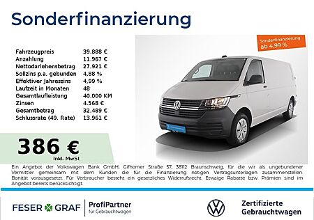 VW T6 Volkswagen .1 Kasten 2.0TDI LR AHK Rückfahrkamera Klima