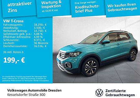 VW T-Cross Volkswagen 1.0 TSI United PDC GRA Sitzhzg.