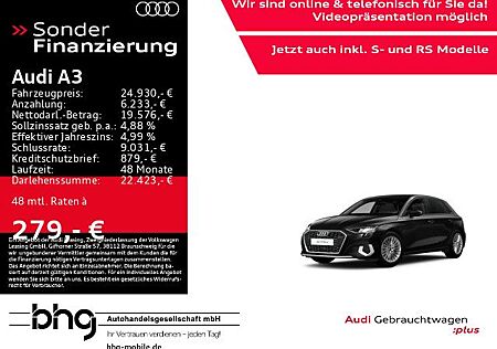 Audi A3 40 TFSIe Sportback S tronic advanced
