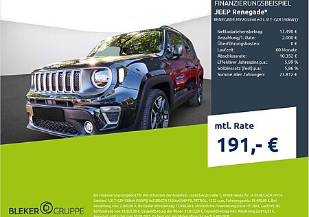 Jeep Renegade MY20 Limited 1.3l T-GDI 110kW (150PS)