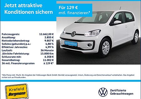 VW Up Volkswagen ! 1.0 RÜCKFAHRKAMERA SITZHEIZUNG PDC KLIMA