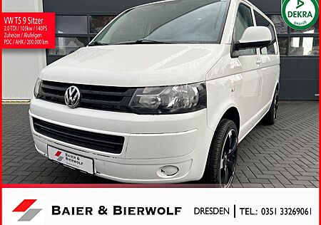 VW T5 Transporter Volkswagen 9 Sitzer 103kw / 140PS Klima SH