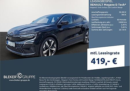 Renault Megane E-Tech Techno 220 Comfort Range