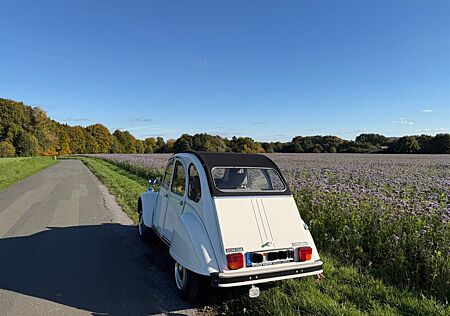 Citroën 2 CV Oldtimer Cabrio 2 CV6 Club weiß H-Kennzeichen