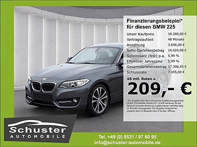 BMW 225 d Coupe Sport Line*Autom AHK Leder Harm/Kard