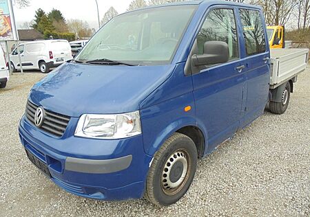 VW T5 Transporter Volkswagen T5 2.5 TDI Doppelkabine Lang L2H1 AHK 2,5t Doka