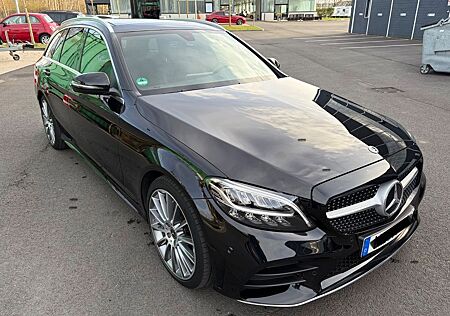 Mercedes-Benz C 200 T AMG Line / Pano/AHK/Burmester / MB 100
