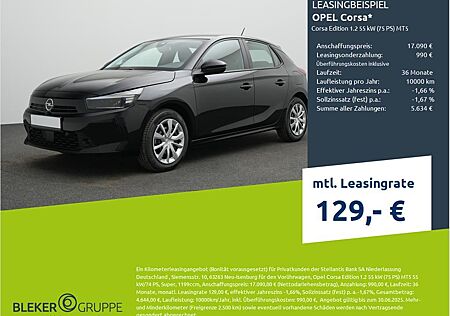 Opel Corsa Edition 1.2 55 kW (75 PS) MT5