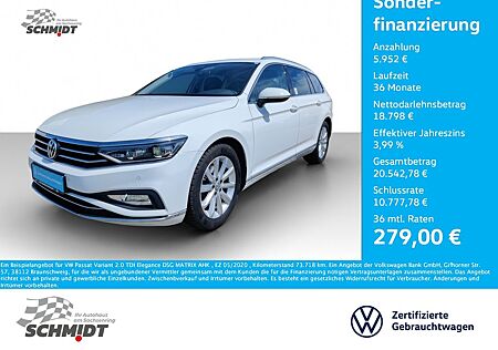 VW Passat Variant Volkswagen 2.0 TDI Elegance DSG MATRIX AHK