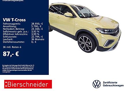 VW T-Cross Volkswagen 1.5 TSI DSG Style 18 AHK MATRIX NAVI CAM
