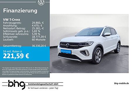 VW T-Cross Volkswagen 1.5 TSI DSG R-Line AHK Kamera Navi Keyle