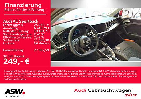 Audi A1 Sportback S line 25TFSI NAVI LED GRA SHZ PDC