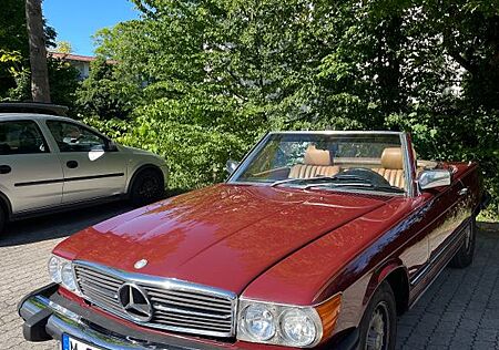 Mercedes-Benz SL 380 R107 Cabrio 3.8L V8 Orientrot mit TÜV