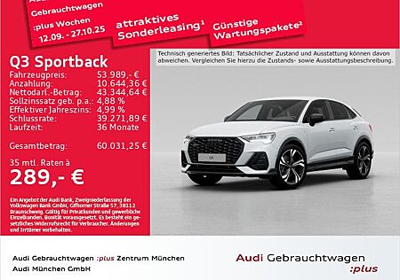 Audi Q3 Sportback 45 TFSI qu. S tronic S line StdHzg/